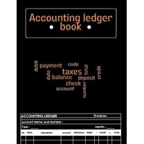 Accounting Ledger Book: A Complete Expense Tracker Notebook, Expense Ledger, Bookkeeping Record Book For Small Business Or Personal Use - Ledger Books For Bookkeeping - 9781803936680