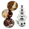 thumbnail image 2 of 4 Tier Chocolate Fountain Party Fountain, Stainless Steel Electric Chocolate Fondue Fountain Machine for Birthday Party Wedding, 2 of 7