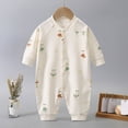 thumbnail image 2 of CAUYDY Newborn Girl Coming Home Outfits Baby Clothing 0 3 6 9 Months 1T 2T Preemie Long Sleeved Sleepers Infant Girls Romper Fall Winter Toddler Pajamas Sizes 0-3 Months,Red, 2 of 5