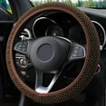 thumbnail image 1 of 38CM Voiture de Glace Auto Soie Couverture de Volant Universel Anti-Dérapant Protecteur de Roue, 1 of 10