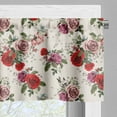 thumbnail image 3 of Ambesonne Summer Valance Pack of 2, Romantic Flowers Leaves, 54"X12", Forest Green Lilac, 3 of 5