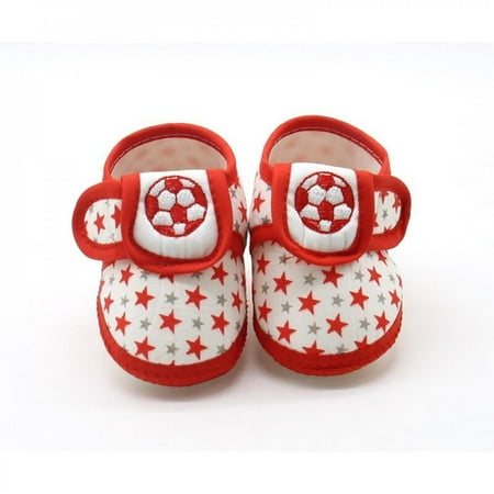 

Kid Shoes Baby Soft Sole Anti-skid First Walkers Summer Casual Football Print Prewalkers