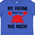 thumbnail image 4 of Inktastic My Papaw Loves Me Gift Boys or Girls Toddler T-Shirt, 4 of 5