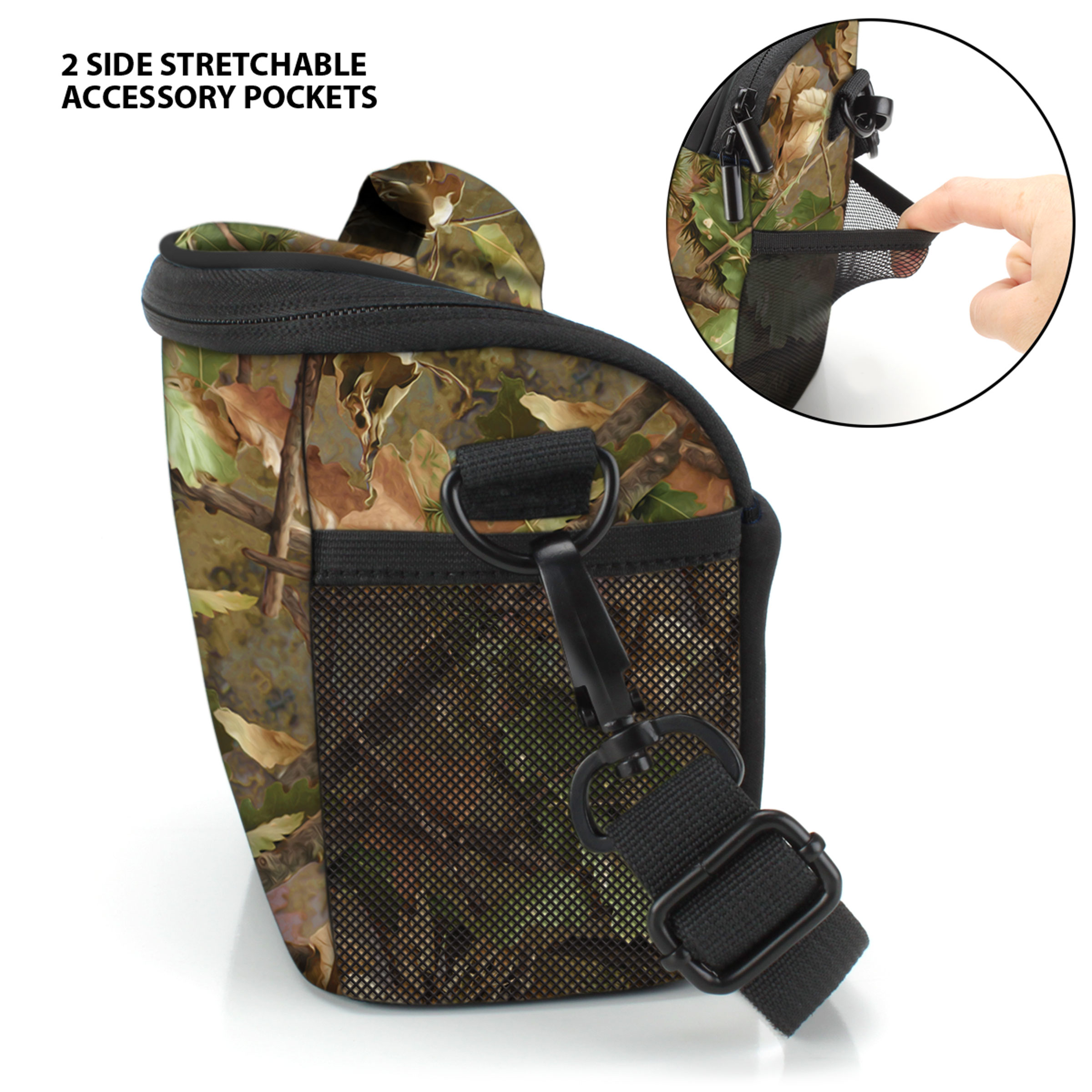 USA GEAR Bridge Camera Bag (Camo Woods)