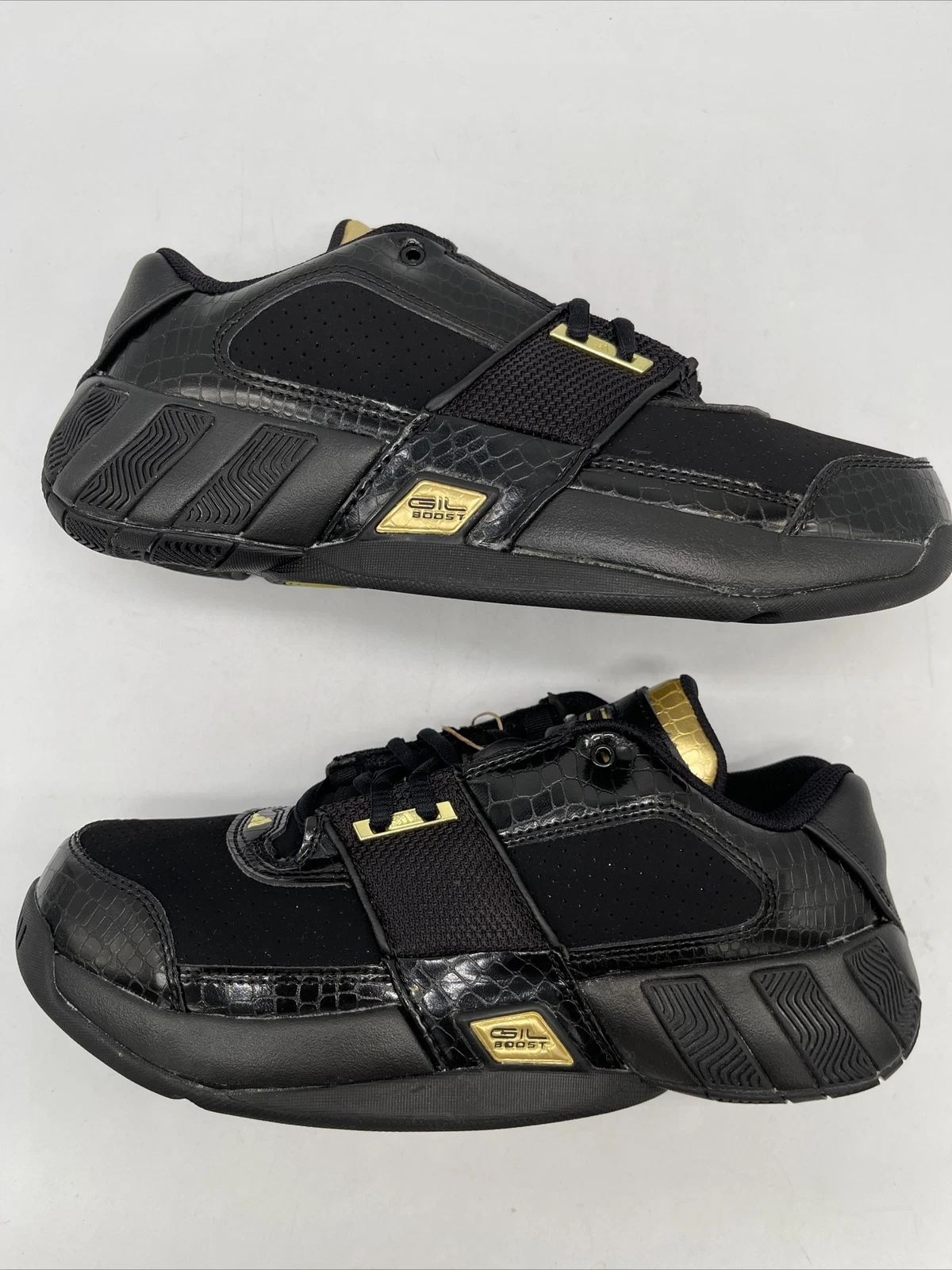 Adidas Agent Gil Restomod Basketball Shoes Black Gold GY0373 Men's