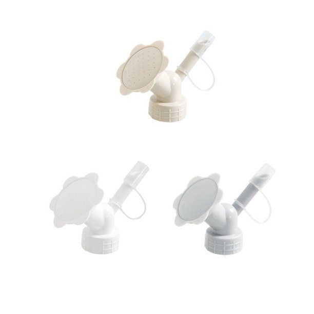 3 PCS Tapa de botella de aspersor 2 en 1 Boquilla de riego de flores de plástico Regaderas de botellas de flores Cabezal de ducha Herramienta de jardín Color gris Robusto y rentable Útil y agradable