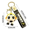 thumbnail image 3 of Llavero de Balón de Fútbol: Un Bonito Colgante de Fútbol con Auriculares para Niños, Niñas y Aficionados Al Deporte. Llavero de Pvc Resistente para Mochilas, Bolsos o Decoración de Escritorio. Un Reg, 3 of 7