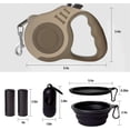 thumbnail image 3 of LIEVUIKEN Retractable Dog Leash Automatic Telescopic Tractor Dog Tape, Pet Tape 10/16 FT Durable and Convenient, with Non-Slip Handle, Suitable for Sm_Gift Of G, 3 of 4