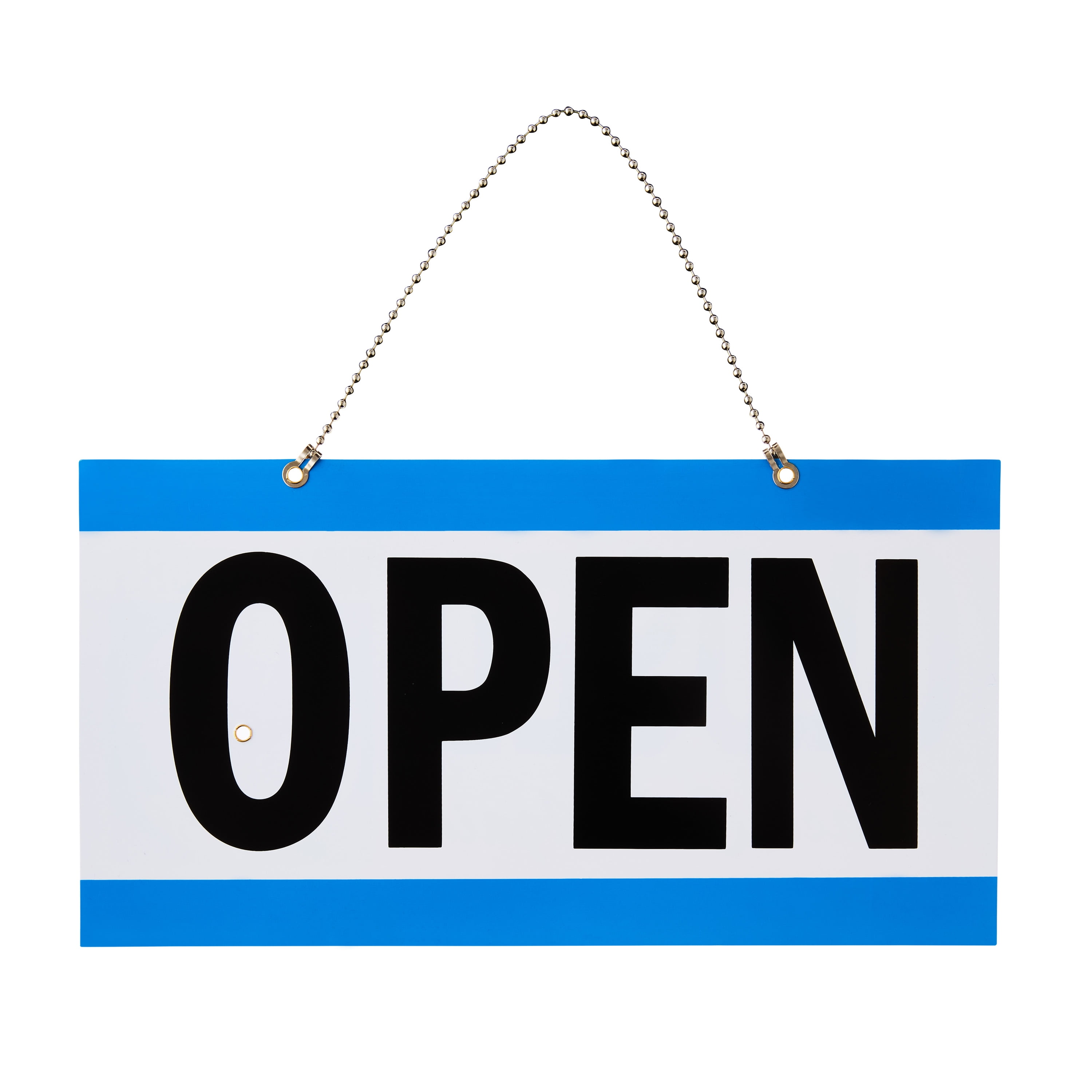 (2 pack) Pen+Gear Reversible Open & Closed Sign, 5.9 x 11.4 in, Durable PP Material, Customizable Clock