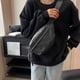 thumbnail image 4 of Canvas Sling Multi-Layer Backpack Bag Travel Hiking Backpack Chest Bag With Front Pocket Casual Shoulder Packaging Items, 4 of 8