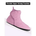thumbnail image 4 of Gustave Women's Fuzzy Bootie Slippers Winter Warm Non-Slip Barefoot House Shoes Casual Cozy Fleece Lined Sock Slippers Foldable for Indoor Outdoor, 4 of 9