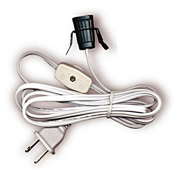National Artcraft Replacement Lamp Cord Has Clipin Candelabra Socket