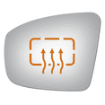 thumbnail image 2 of Flat Driver Side Replacement Mirror Glass for 2008-2012 Infiniti Ex35 W/O Baking Plate, 2 of 4