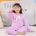 thumbnail image 1 of Pijama de encaje para niños y niñas, traje de franela para el hogar, conjunto de pijamas de invierno, ropa cálida de Navidad, 1 of 4