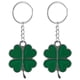 thumbnail image 1 of EeaseMX 2 llaveros de trébol de cuatro hojas, hermoso llavero de metal para bolso o llave (verde), 1 of 8
