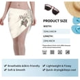 thumbnail image 7 of Disketp Wine Women Swimsuit Cover Up Short Chiffon Summer Beach Sarong Bikini Wrap Skirt Bathing Suit, 7 of 7
