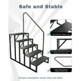 thumbnail image 4 of Fruyyzl Black 5 Step, 52.83 in x 68.11 in, Metal RV Steps, Anti-Slip with Wrenches, 4 of 6