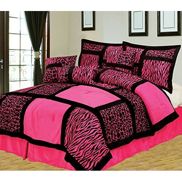 Empire Home Safari 7 Piece Hot Pink Queen Size Comforter Set On Com - Hot Pink Queen Size Bed Sheets Empire Home Safari 7 Piece Hot Pink Queen Size Comforter Set On Com - Hot Pink Queen Size Bed Sheets
