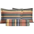 thumbnail image 4 of Chezmoi Collection Avery Striped Cotton Quilt Set Daybed Size, 5-Piece Soft Pre-Washed 100% Cotton Quilt, Multi-Color, 4 of 5