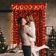 thumbnail image 5 of Cortinas de seda de la lluvia con estrellas de corazón rojo en San Valentín | Fondo de puerta de fiesta de plástico en pack de 2 39x78" | Decoración de pared navideña, adhesivo fácil de instalar, 5 of 9