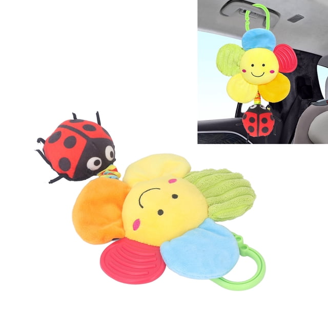 Baby Hanging Musical Toy, Plush Hanging Bell Musical Toy With Flower Pendant For Visual Stimulation And Oral Development