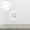 thumbnail image 1 of NIYANGLE 1Pcs Plastic Electrical Box Cover Plate 4.3x4.3in for Light Switch Decorative Wall Devices Home Use, 1 of 8