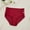 Red, variant on Lunuaoe Women's High Waist Tummy Control Panties, Breathable Mesh Side Briefs, Soft Body Shaper Underwear