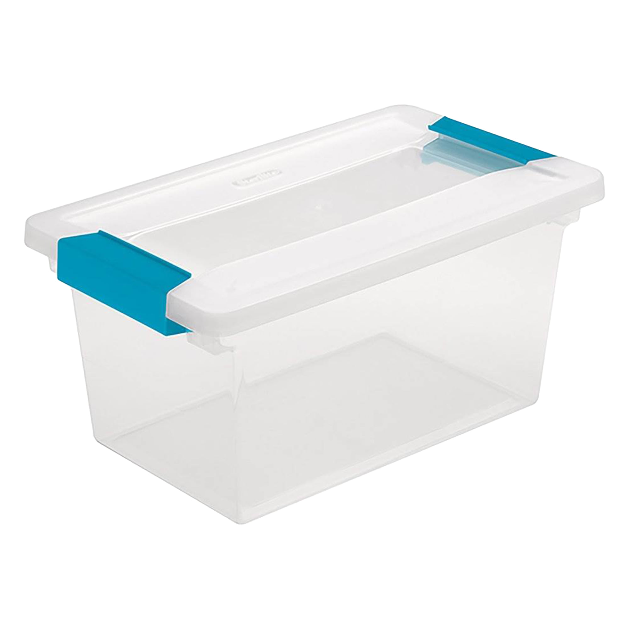 8 PACK Storage Box Sterilite Plastic 58 Qt Container Clear Stackable Bin Lid 