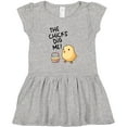 thumbnail image 3 of Inktastic The Chicks Dig Me Easter Baby Chick with Basket and Eggs Girls Toddler Dress, 3 of 5