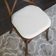 thumbnail image 5 of Sweet Home Collection Memory Foam Honeycomb Non-Slip Back 16" x 16" Chair Pad - White, 4 Pack, 5 of 7