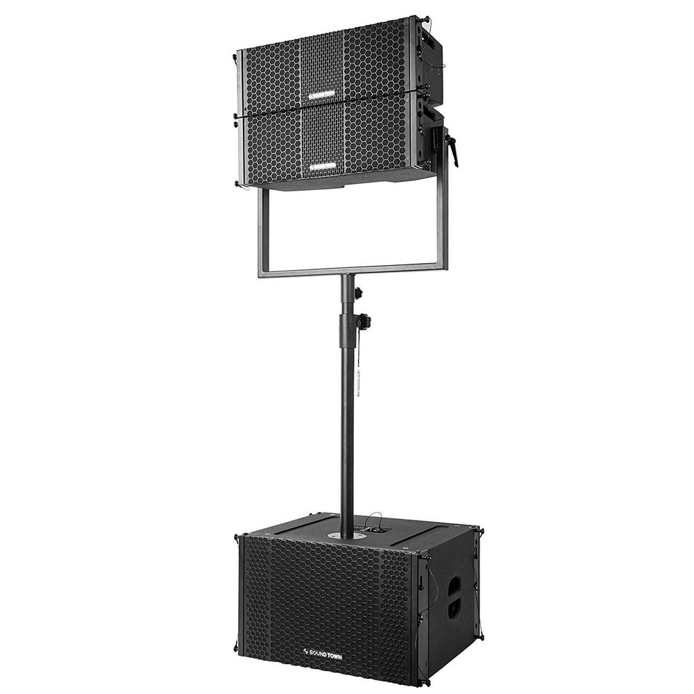 Sound Town ZETHUS Series Line Array System with Pair of Compact 2X8