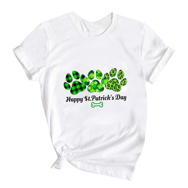 Playeras para Niñas Gibobby Día de San Patricio Camisetas de manga corta 8-9 Años