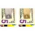 thumbnail image 2 of Set of 2 Chrome-Plated Stainless Steel Money Clip in Silver & Gold (Parallel Plate), 2 of 4