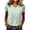 Green, variant on Women's V Neck Short Sleeve T Shirt with Vertical Striped Print, Casual Fashion Top with Relaxed Loose Fit, for Summer Daily Wear or Weekend Casual Outings Mint Green M