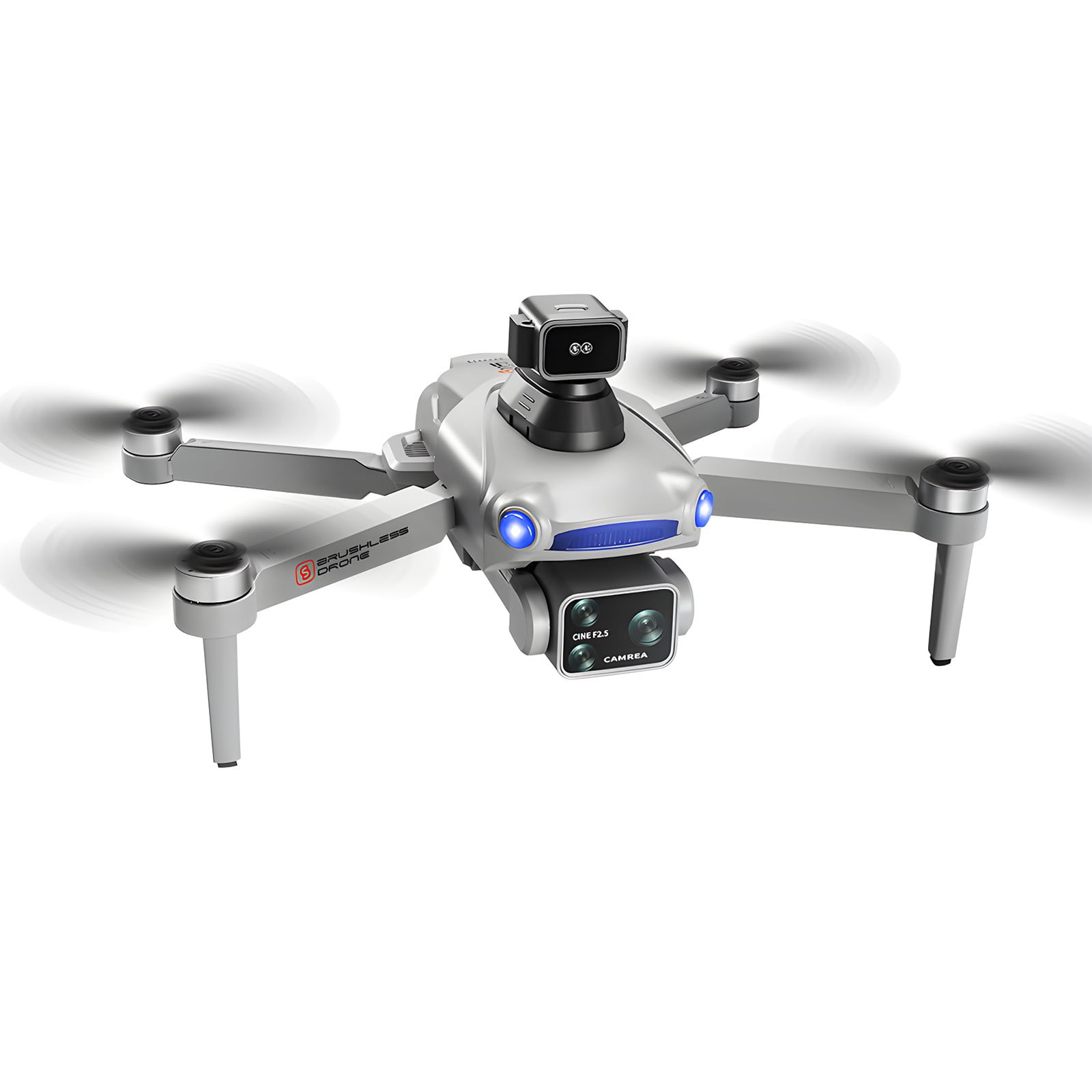 Gnmfd 4K GPS Drone with 6" Screen, 5G Remote, Brushless Motor, Laser Obstacle Avoidance, One Click Return, 25-Min Flight, RC Quadcopter for Aerial Photography and Professional Filming