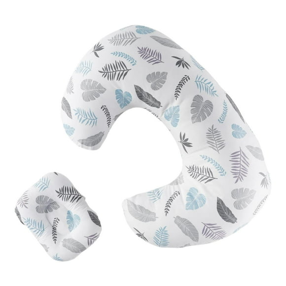 Almohada De Lactancia Almohada De Lactancia Para Lactancia Biberón Lactancia Hoja Gris