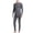 Dark Gray, variant on QSAWXQZ Men's 2PC Modal Blend Thermal Long Underwear Top and Pants Set Crew Neck Long Sleeve Stretch Soft Winter Base Layer L