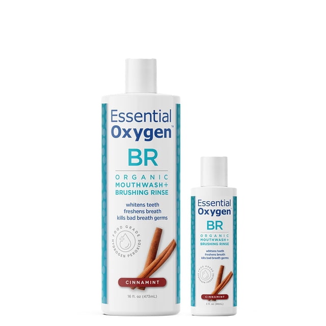 Enjuague bucal Essential Oxygen BR para cepillado, 480 ml, 2 unidades