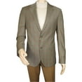 thumbnail image 2 of Men's Mono Turkey Sport Coat 100% Super 180s Wool 1480-04 Tan Brown Plaid, 2 of 7