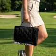 thumbnail image 4 of Xixirimido Golf Cart Seat Cover Quilted Golf Cart Seat Towel Blanket with 4 Pockets Fit for 2 Person Seats Carts Portable Travel Friendly Easy Carrying, Golf Time Grass Stars, 4 of 8