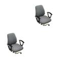 thumbnail image 3 of Transemion 1/2/3/5 2pcs/set Office Chair Cover For Professional And Polished Look Dustproof gray 2PCS, 3 of 6