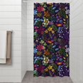 thumbnail image 2 of Pioneer Flower Floral Print Pattern Shower Curtain 36"x72" ,Bathroom Decorative Shower Curtains Set with 12 Hooks,Modern Waterproof Washable Shower Curtain, 2 of 6