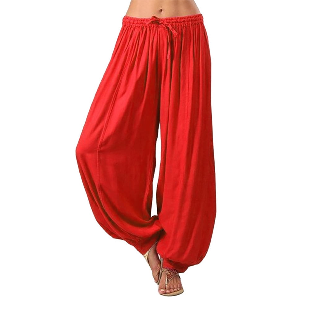 Red harem trousers Clearance