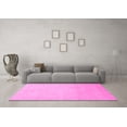 thumbnail image 3 of Ahgly Company Indoor Round Abstract Pink Modern Area Rugs, 3' Round, 3 of 4