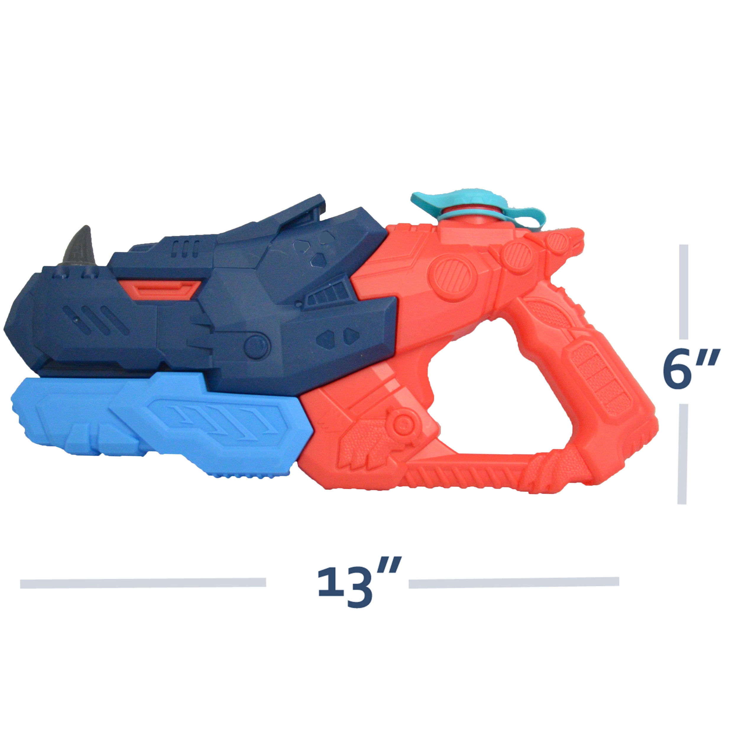 Super Wet Fun Play, 2 PCS Rhino Water Sports Fast Shooter Water Blaster Toy Gun for Pool, Beach, Sand Fun Play
