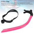thumbnail image 4 of Adults PVC Silicone Swim Front Breathing Tube Snorkel for Beginner Freestyle Practice, 4 of 7