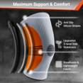 thumbnail image 3 of Rodillera DR. BRACE ELITE con estabilizador de tamaño (paquete de 2). Rodillera para mujeres y hombres, ideal para entrenamiento, deportes y uso diario. Manga de compresión para máxima sujeción del do, 3 of 5