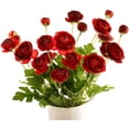 thumbnail image 1 of flores artificiales de seda Ranunculus persa adecuadas para decoraciones centrales, bodas, hogares, decoraciones artísticas y accesorios, 1 of 7