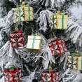 thumbnail image 4 of 4PC Christmas Ornament Set | Holiday Tree Hanging Decorations with Gift Box | Festive Window Display Ornaments | Easy Hang Loops for Christmas Tree | Holiday Home Decor Set, 4 of 6