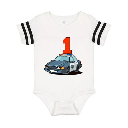 

Inktastic 1st Birthday Police Car Gift Baby Boy or Baby Girl Bodysuit